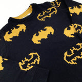 Batman Yellow & Black Knitted Jumper - Boys 4-5 Years