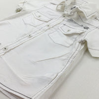 'Early Days' White Short Sleeve Shirt - Boys 12-18 Months