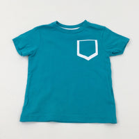 Turquoise Cotton T-Shirt - Boys 12-18 Months