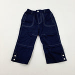 Navy Trousers - Boys 12-18 Months