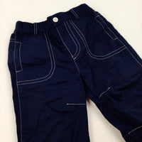 Navy Trousers - Boys 12-18 Months