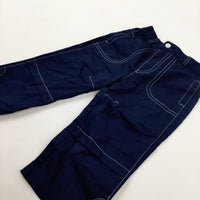 Navy Trousers - Boys 12-18 Months