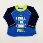 'I Rule The Kiddie Pool' Blue Beach Top - Boys 12-18 Months