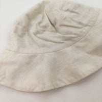 Cream Sun Hat - Boys 12-18 Months