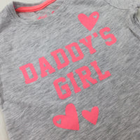 'Daddy's Girl' Heart Grey T-Shirt - Girls 12-18 Months