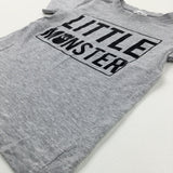 'Little Monster' Grey T-Shirt - Boys 4-5 Years