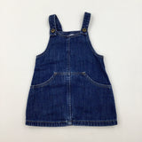 Mid Blue Denim Dress - Girls 12-18 Months