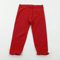 Red Leggings - Girls 12-18 Months