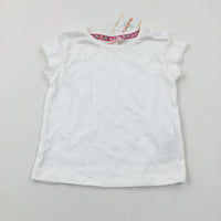 **NEW** White T-Shirt - Girls 9-12 Months