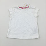 **NEW** White T-Shirt - Girls 9-12 Months