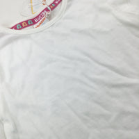 **NEW** White T-Shirt - Girls 9-12 Months