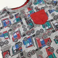 Trucks Colourful Grey T-Shirt - Boys 18-24 Months