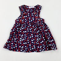 Heart Navy Top - Girls 18-24 Months