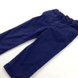 Navy Trousers With Adjustable Waist - Boys 18-24 Months
