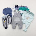 Baby Clothes Bundle (10 Items) - Boys Newborn