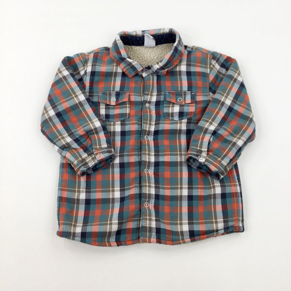 Colourful Checked Fleece Lined Shirt - Boys 18-24 Months