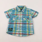 Colourful Blue Checked Shirt - Boys 18-24 Months