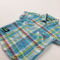 Colourful Blue Checked Shirt - Boys 18-24 Months