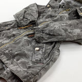 Sequinned Heart Appliqued Camouflage Grey Jacket - Girls 18-24 Months