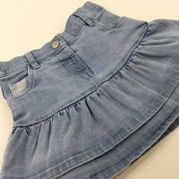 Light Blue Denim Skirt - Girls 18-24 Months