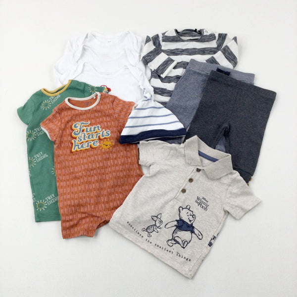 Baby Clothes Bundle (10 Items) - Boys 0-3 Months