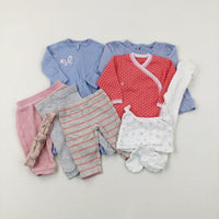 Baby Clothes Bundle (10 Items) - Girls 0-3 Months