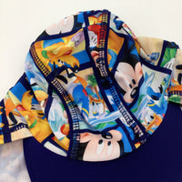 Mickey Mouse & Friends Navy Sun Hat - Boys 18-24 Months