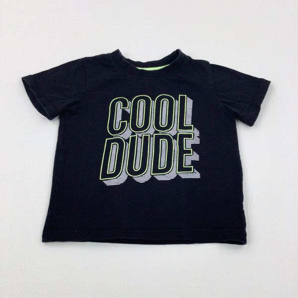 'Cool Dude' Black T-Shirt - Boys 12-18 Months