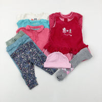 Baby Clothes Bundle (10 Items) - Girls 3-6 Months