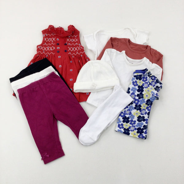 Baby Clothes Bundle (10 Items) - Girls 3-6 Months