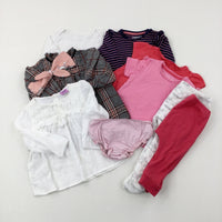 Baby Clothes Bundle (10 Items) - Girls 6-9 Months