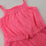 Spotty Neon Pink Playsuit - Girls 18-24 Months