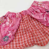 Colourful Patterned Flowers Pink Skirt - Girls 18-24 Months