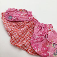 Colourful Patterned Flowers Pink Skirt - Girls 18-24 Months