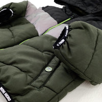 Green & Black Padded Winter Coat - Boys 2-3 Years