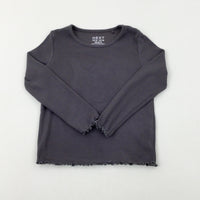 Textured Grey Long Sleeve Top - Girls 2-3 Years