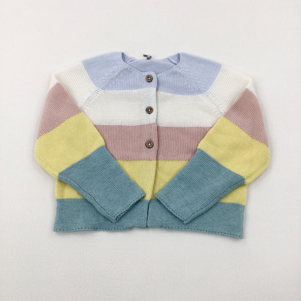 Colourful Knitted Cardigan - Girls 12-18 Months