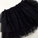 Black Layered Net Party Skirt - Girls 2-3 Years