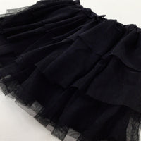 Black Layered Net Party Skirt - Girls 2-3 Years