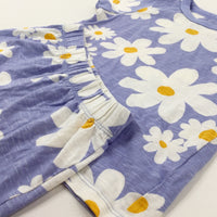 Daisies Blue Short Pyjamas - Girls 2-3 Years