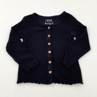 Textured Black Long Sleeve Top - Girls 2-3 Years