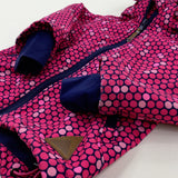 Patterned Pink & Navy Coat - Girls 2-3 Years