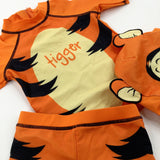 'Tigger' Orange Beach Top Swim Shorts & Hat Set - Boys 18-24 Months