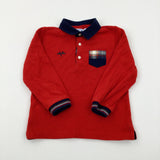 Flags Motif Red Rugby Shirt - Boys 18-24 Months