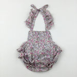 Flowers Frilly Pink Romper - Girls 18-24 Months