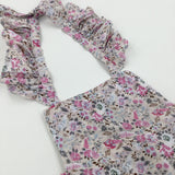 Flowers Frilly Pink Romper - Girls 18-24 Months