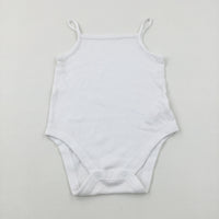 White Cotton Bodysuit - Girls 18-24 Months