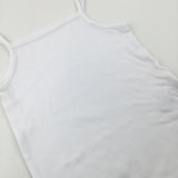 White Cotton Bodysuit - Girls 18-24 Months