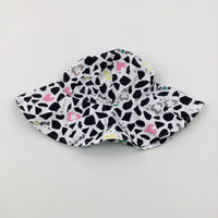 'Gap' Patterned Black & White Sun Hat - Girls 18-24 Months