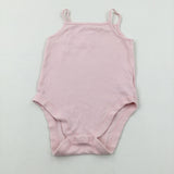 Pale Pink Cotton Bodysuit - Girls 18-24 Months